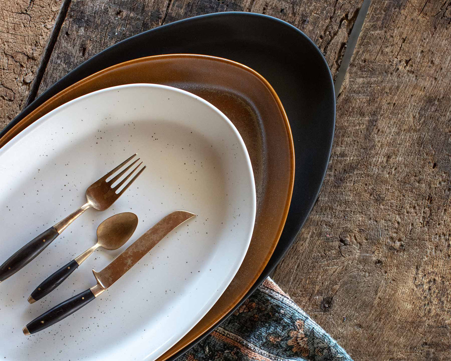 3 Piece Serving Platter Set